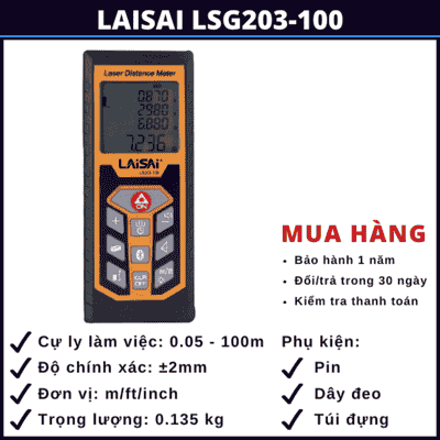 MÁY ĐO KHOẢNG CÁCH LAISAI LSG203-100