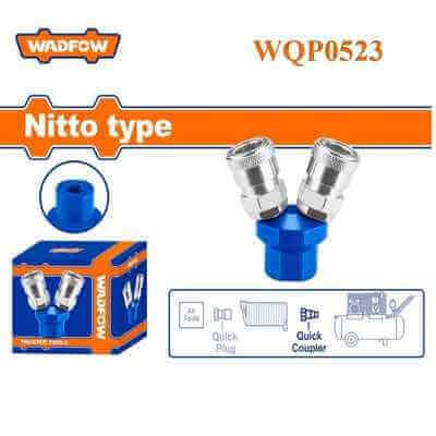 ĐẦU NỐI NHANH KHÍ NÉN CHIA 2 WADFOW WQP0523